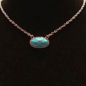 Costume jewelry! Turquoise Silver Necklace